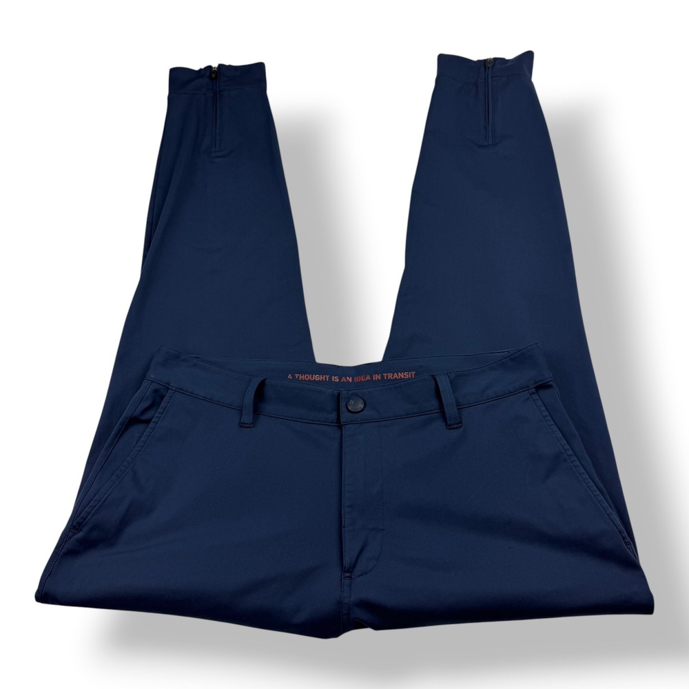 Rhone‎ Mens Navy Blue Commuter Jogger Pants Ankle Zip Tech Trousers 32x29